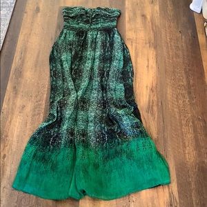 Green snake print moulinette soeurs dress